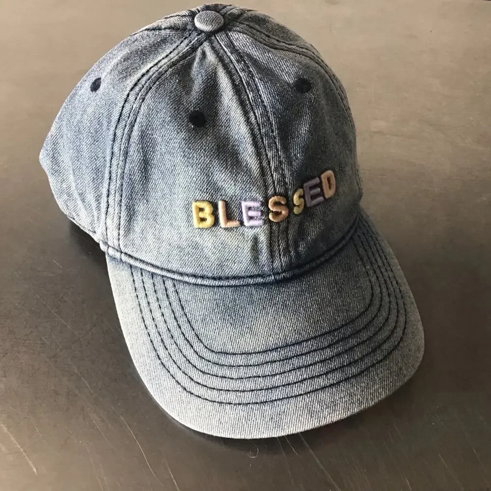 NWT Infinity Headwear Ladies Embroidered Blessed Baseball Cap